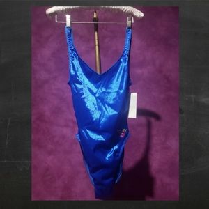 Body Glove One Piece Blue Vintage Bathing Suit NWT